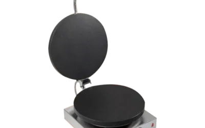 Piastra per crepes elettrica 30 cm con coperchio