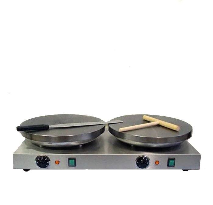 Piastra doppia per crepes elettrica