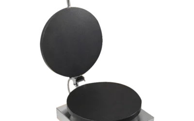 Piastra per crepes elettrica 40 cm con coperchio