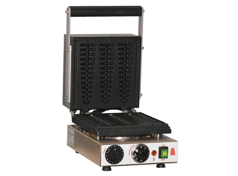 Piastra singola per waffel su stecco